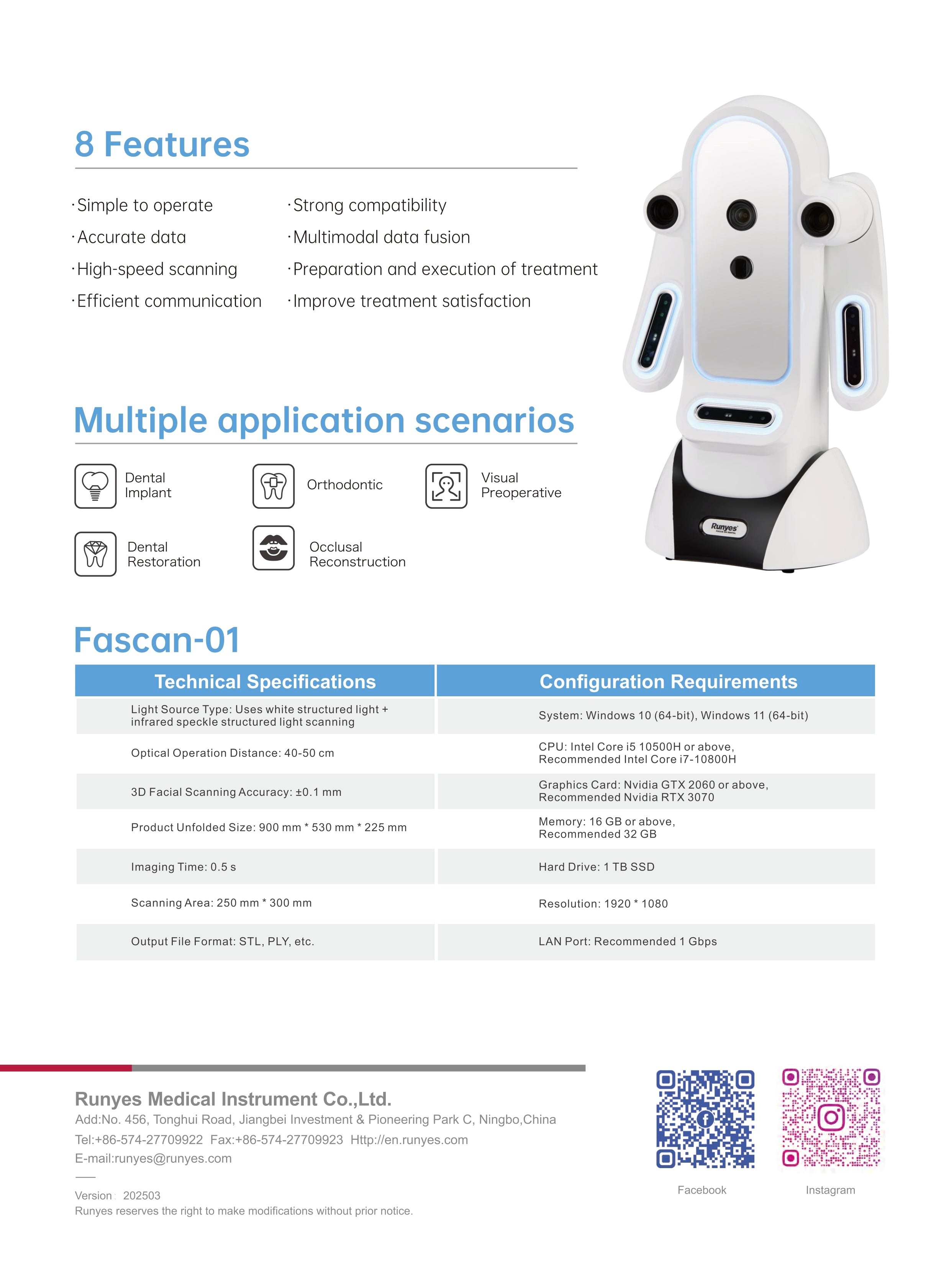 Runyes iFascan F3 Face Scanner