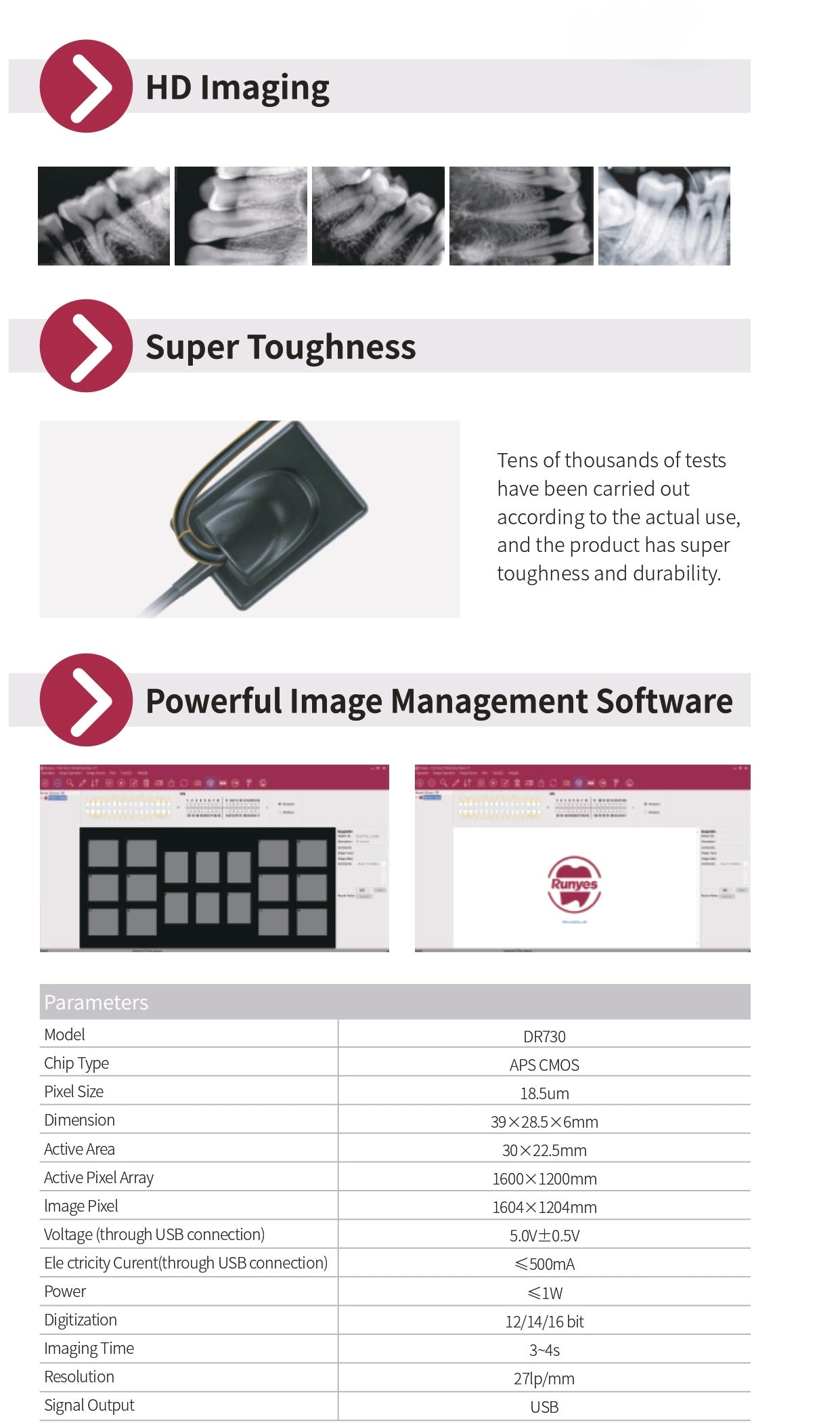 Runyes DR730 Dental Imaging System