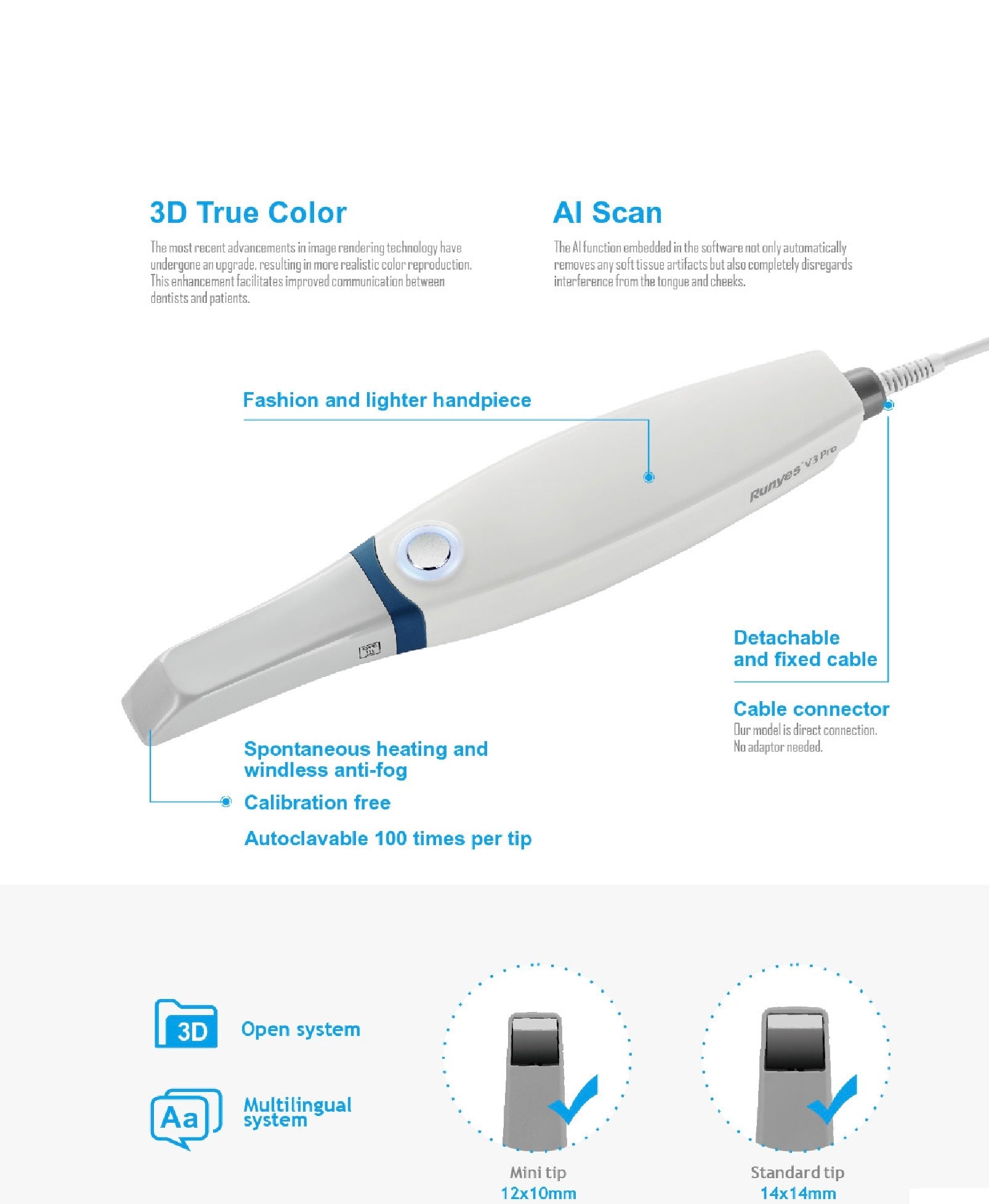 Runyes Intraoral Scanner 3DS V3 Pro